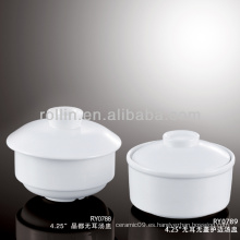 Buena calidad chino porcelana blanca taza de sopa